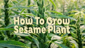 how to grow sesame plant
