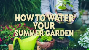 how to water your summer garden