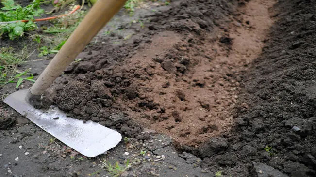 A convenient mulberry for digging soil for field work

