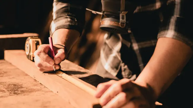 Craftsman marking a wooden plank with a pencil

What Tools Do You Need to Start Woodworking