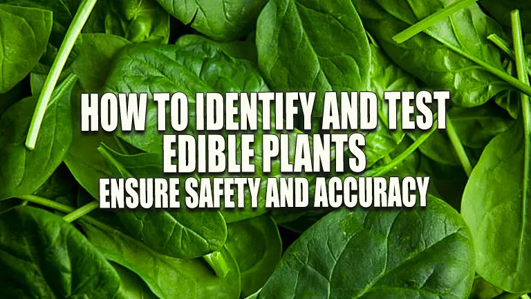 How to Identify and Test Edible Plants: Ensure Safety and Accuracy