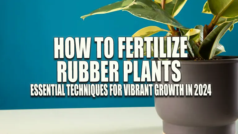 How to Fertilize Rubber Plants: Essential Techniques for Vibrant Growth in 2024