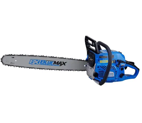 Blue Max 57cc Chainsaw on a white background