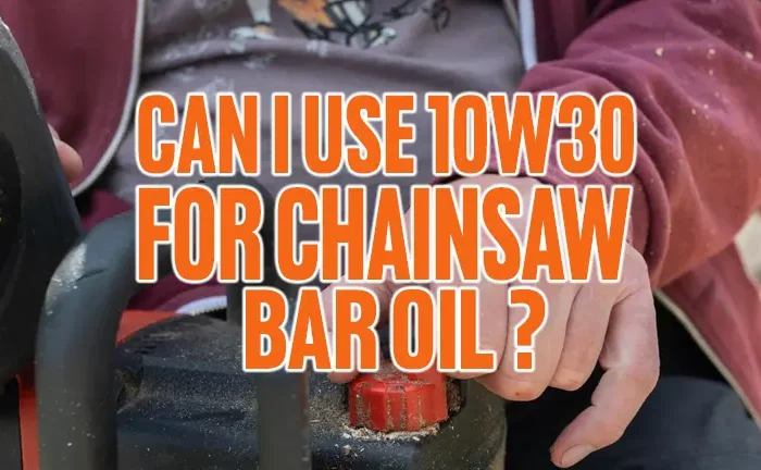 Can I Use 10w30 For Chainsaw Bar Oil?