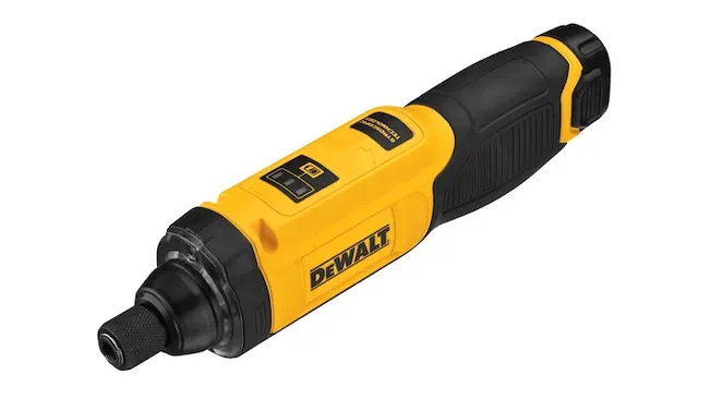 DEWALT 8V MAX Cordless Screwdriver with yellow and black design