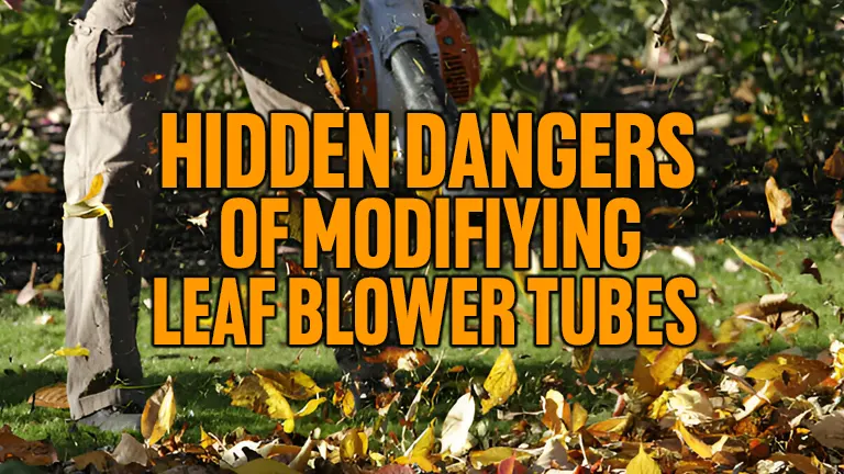 Hidden Dangers of Modifying Leaf Blower Tubes