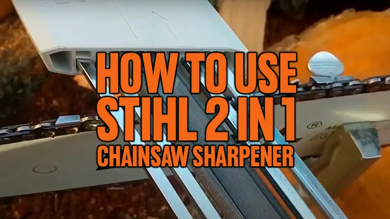 How To Use STIHL 2 in 1 Chainsaw Sharpener