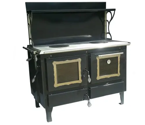 Kitchen Queen Grand Comfort 750 Wood Cook Stove on a white background