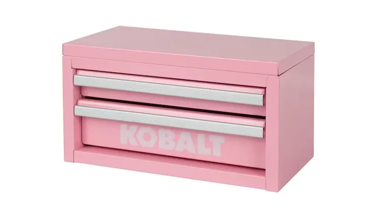 Kobalt Mini 10.83-in Friction 2-Drawer Pink Steel Tool Box Review