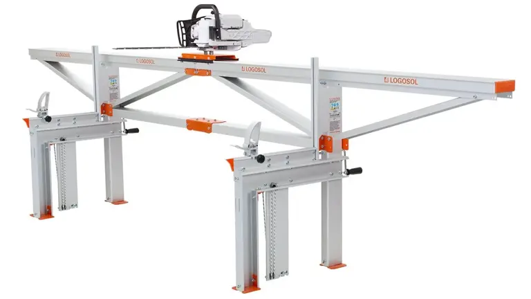 Logosol F2 Chainsaw Mill on a white background