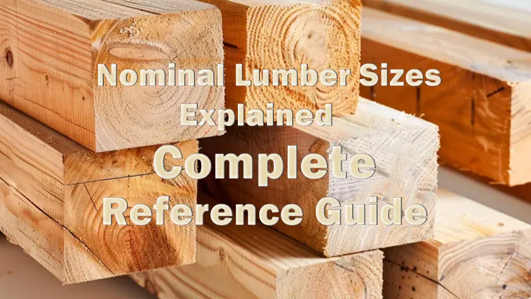 Nominal Lumber Sizes Explained: Complete Reference Guide