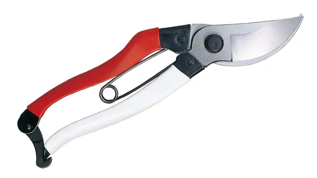 Okatsune 103 Bypass Pruners with red and white handles
