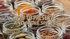 how to preserve and store spices
