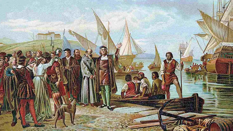 An old image of a group of people in European 17th Century