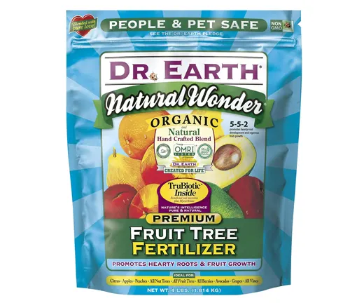 Dr Earth Natural Wonder Fertilizer on a white background