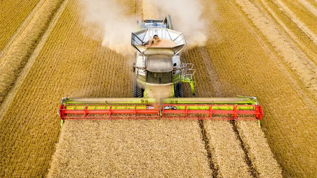  a combine harvester is the most efficient method