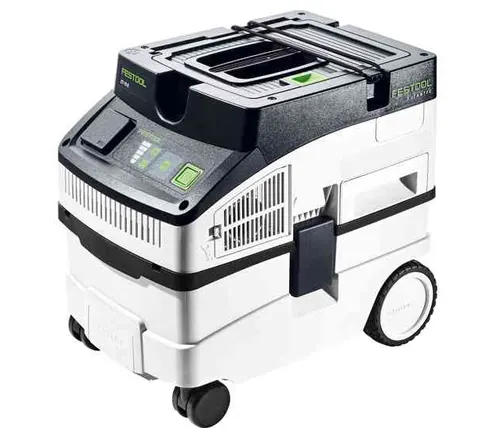 A Festool CT 15 E Dust Extractor on a white background