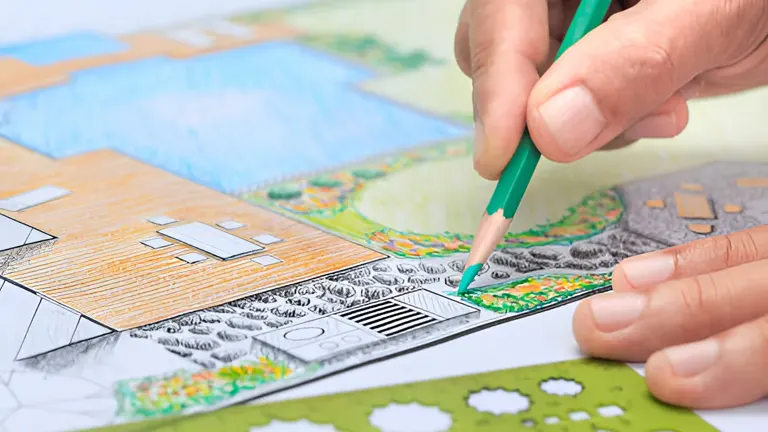 Person making Landscape Plan
