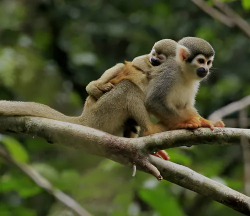 Monkeys on a branch, representing the focus of wildlife management and conservation.