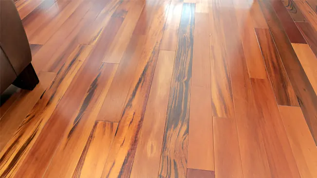 Tiger wood flooring Finishing