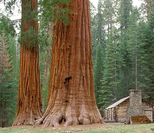 The towering President tree, a giant sequoia in Sequoia National Park, California.