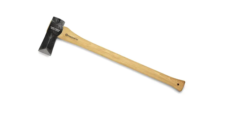 Husqvarna splitting axe with wooden handle