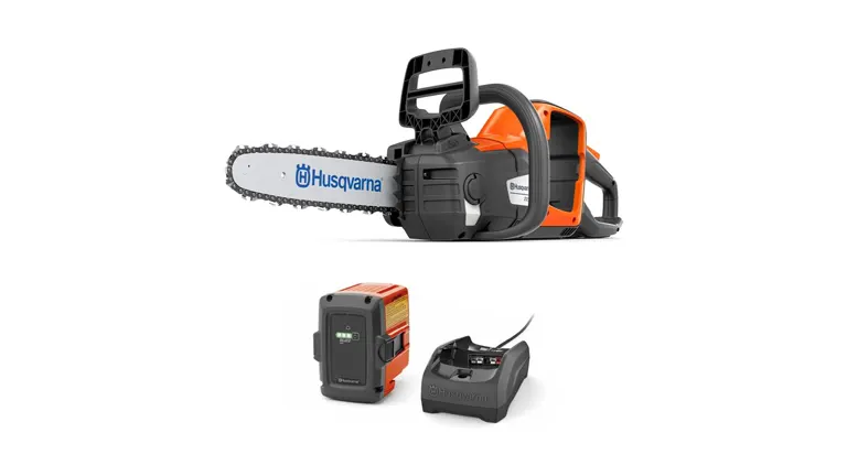 Husqvarna Power Axe 225i Chainsaw Kit with battery and charger.