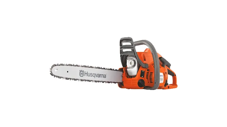 Husqvarna 120 Gas Chainsaw with a durable and lightweight design.